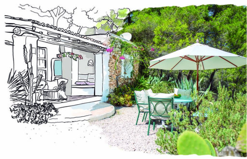 Responsabilidad social e iniciativas comunitarias - Apoyo a los negocios locales : 'My Ibiza and Formentera' - Ilustración de Hjordis Fogelberg