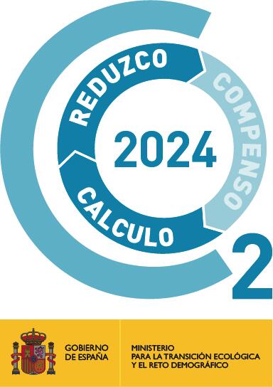 Sello 2024 de reducción y compensación de carbono de Prestige Properties Ibiza